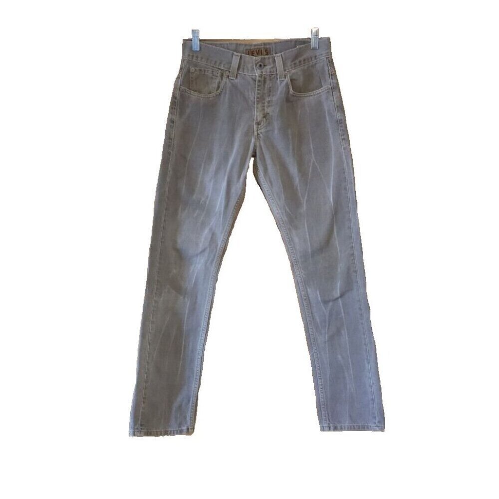 Levi's The Original Jeans Skinny 511 30x30 Gray Medium Wash Straight Leg Flaw
